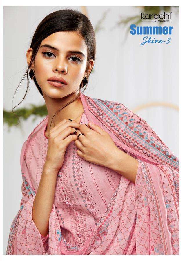 Kesar Karachi Summer Shine vol 3 lawn Cotton with Print dres...
