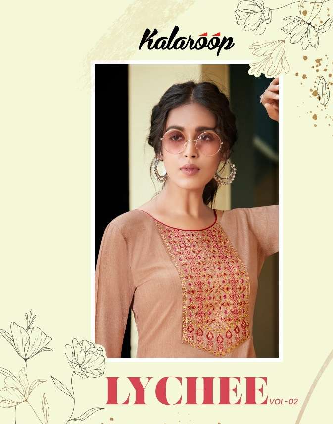 Kessi Fabrics Kalaroop Kajree Lychee Vol 2 Fancy rayon With ...