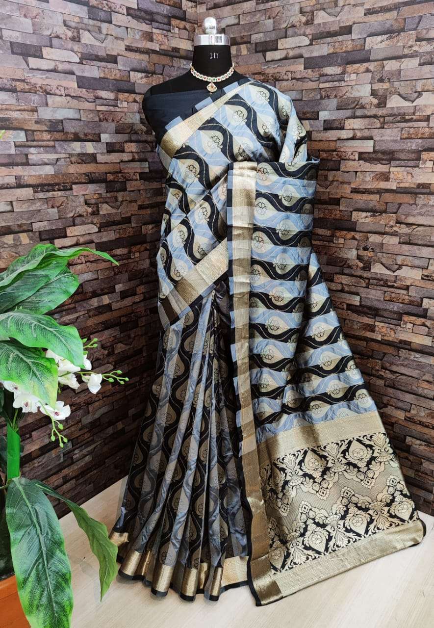  Kiyara Banarasi silk party wear saree collection 02