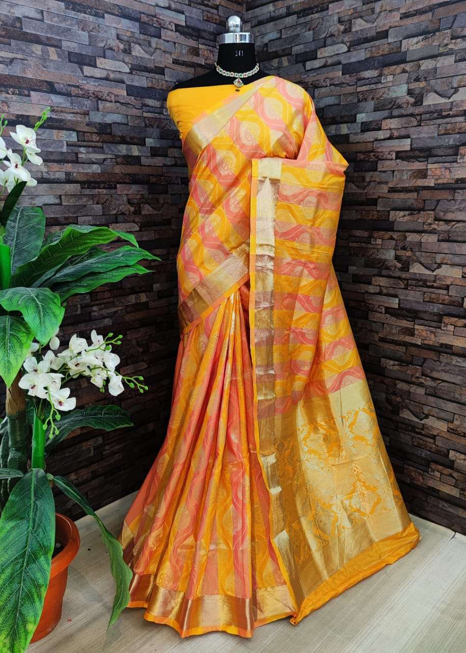  Kiyara Banarasi silk party wear saree collection 06