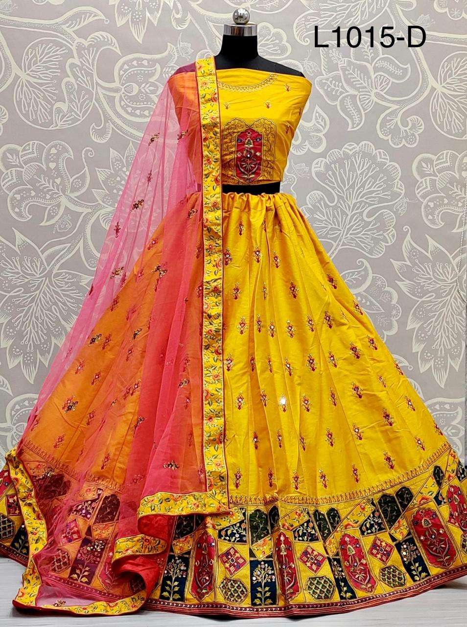 L 1015 designer wedding wear lehenga choli collection 04