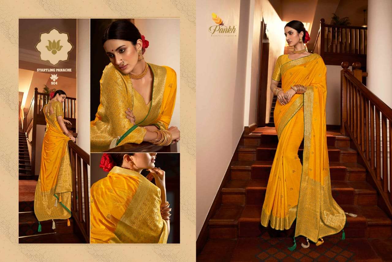 latest Tulsi silk party wear saree creation  02