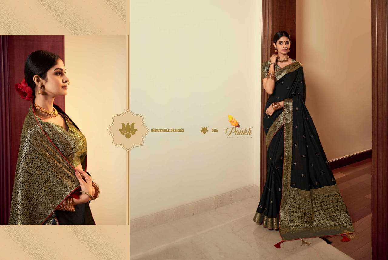 latest Tulsi silk party wear saree creation  03