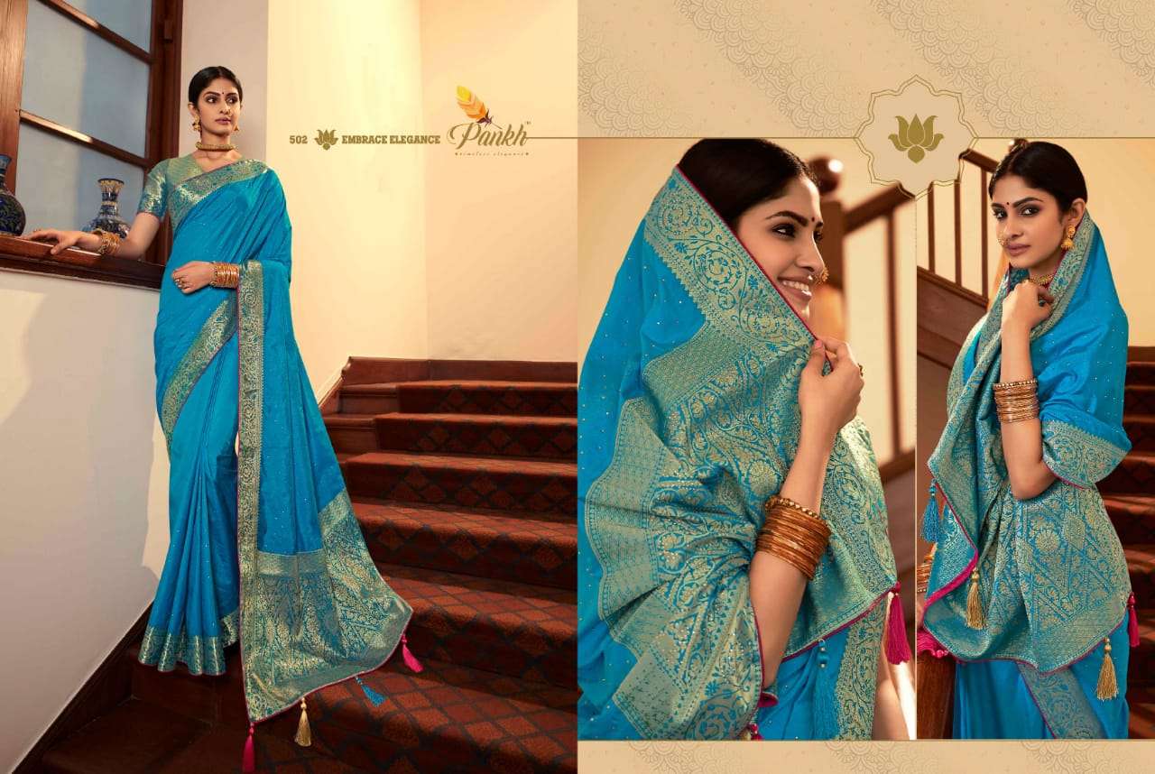 latest Tulsi silk party wear saree creation  07