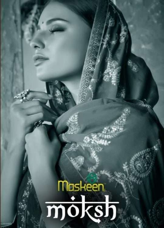 Maisha Maskeen Moksh Dola Jacquard With Kalamkari Embroidery...