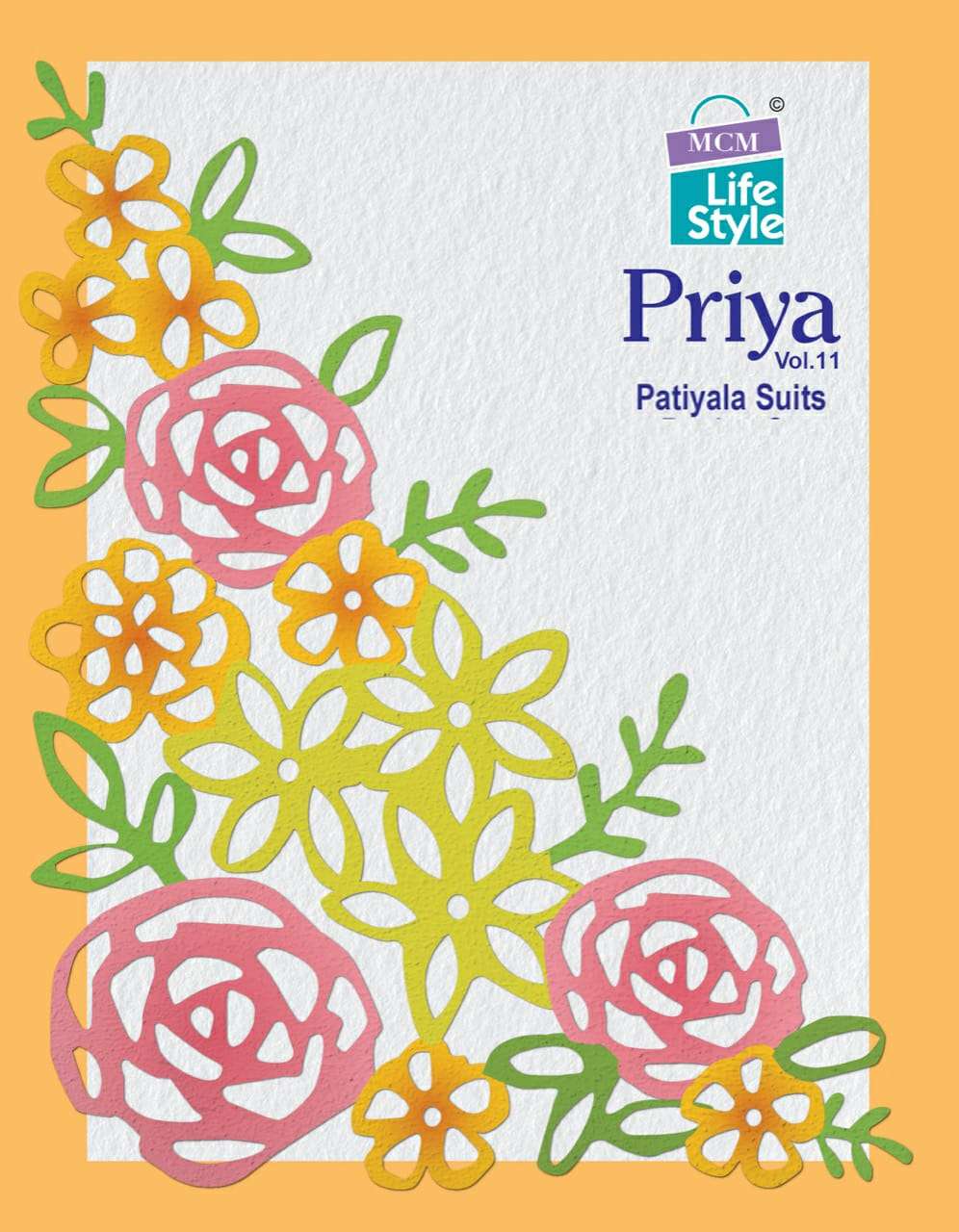 MCM Lifestyle Priya Vol 11 Cotton Printed Patiyala Dress Mat...