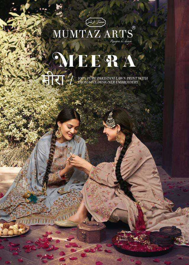 Mumtaz arts Meera Pure lawn Cotton With kani Print With Heav...