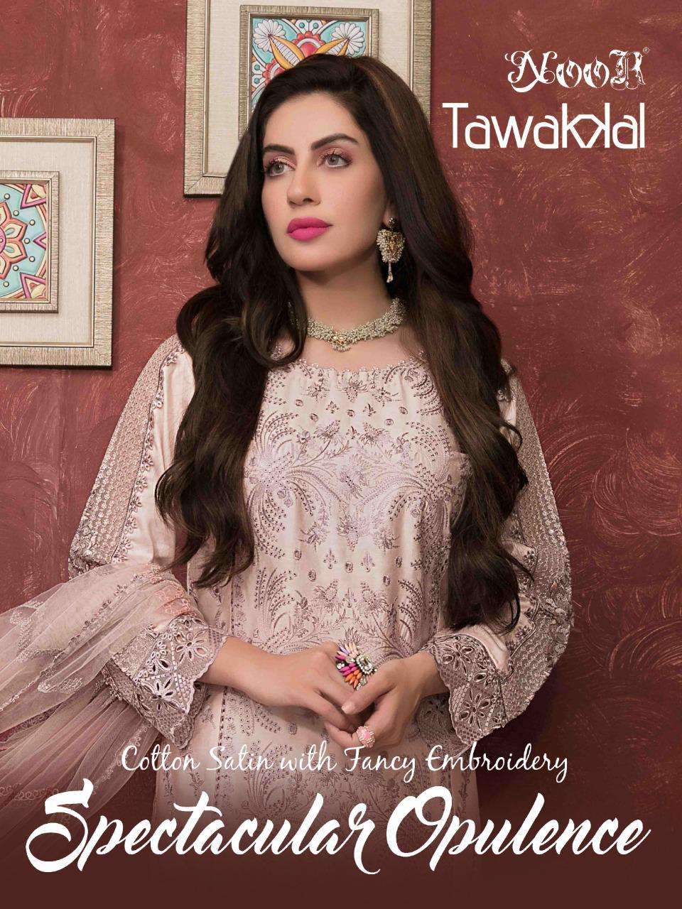 Noor Tawakkal Cotton With Embroidery Work Pakistani Suits Co...