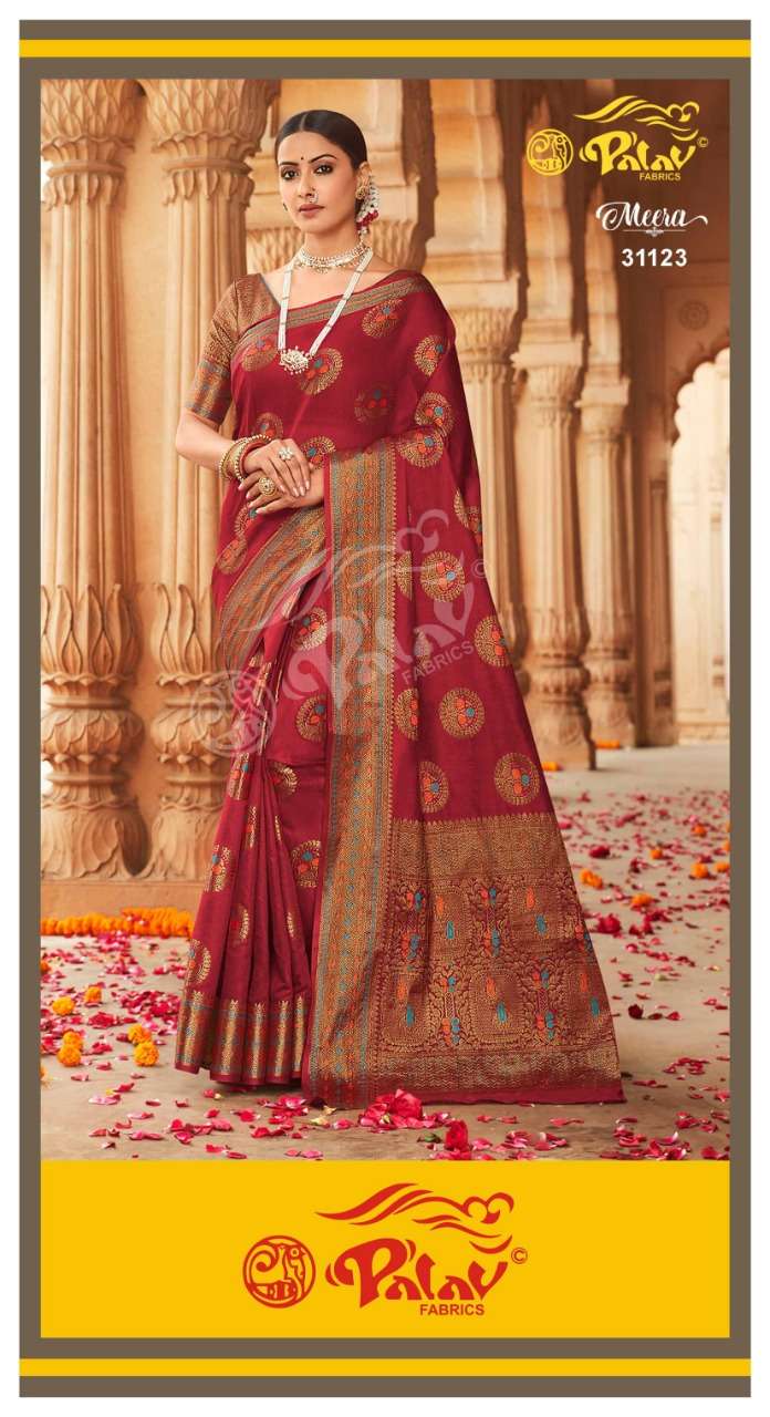 Palav Meera Cotton Silk Sarees Collection 05