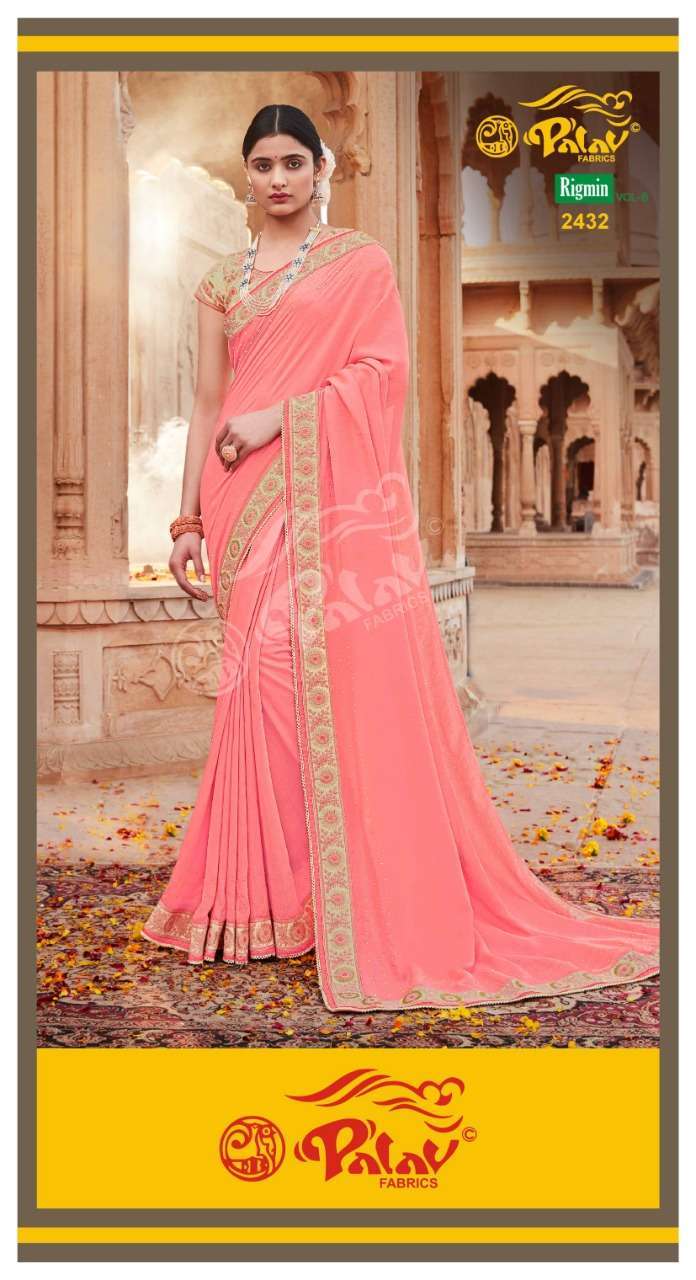 Palav Rigmin Vol 6 Georgette With Embroidery Work Heavy Desi...