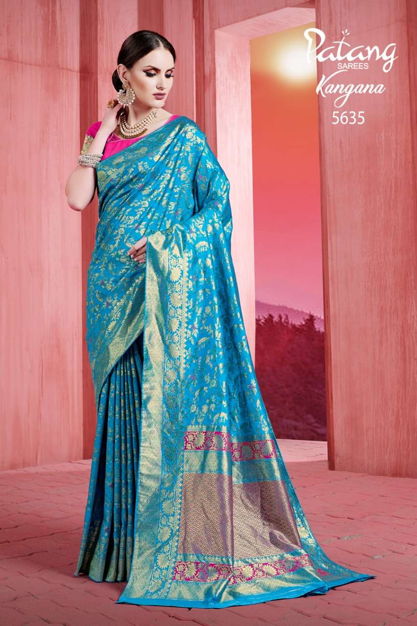  PATANG KANGANA  soft silk party wear saree collection 025