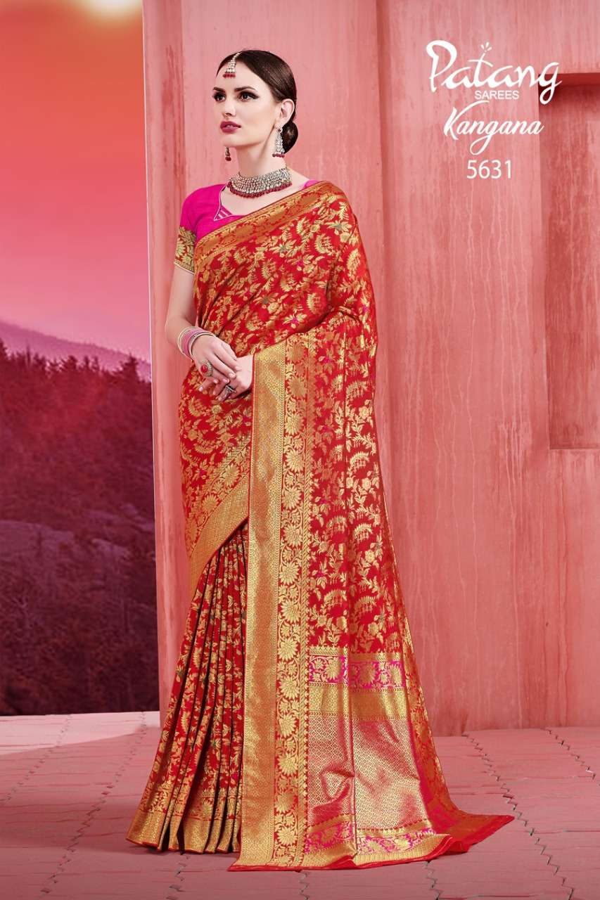  PATANG KANGANA  soft silk party wear saree collection 04