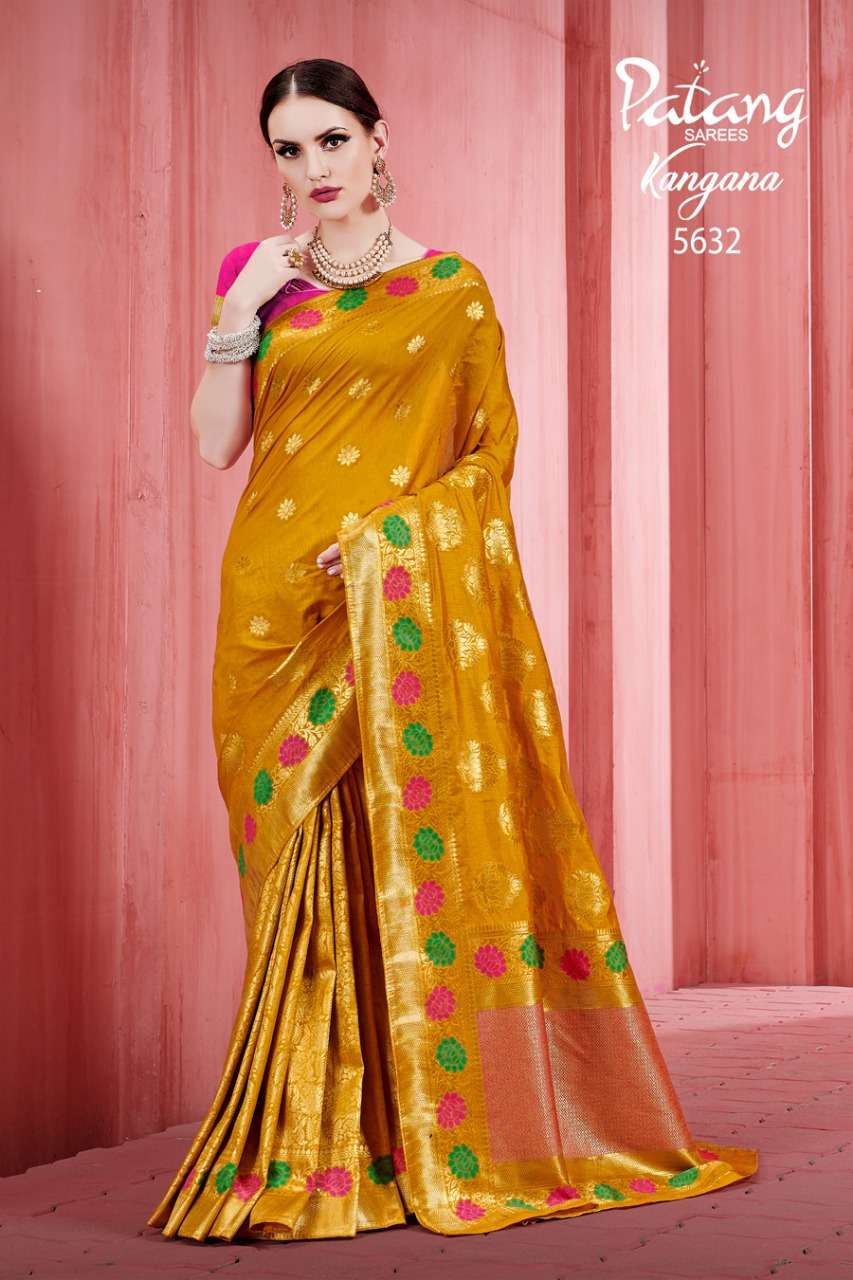  PATANG KANGANA  soft silk party wear saree collection 06