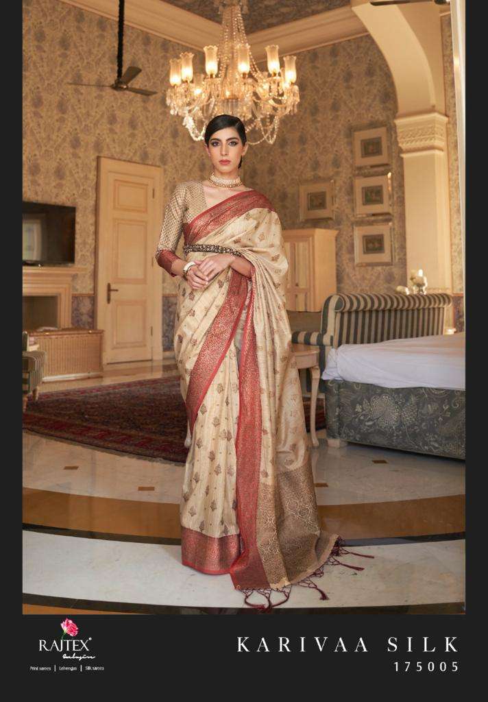 Rajtex Karivaa Silk Tussar Silk Weaving Sarees Collection 04