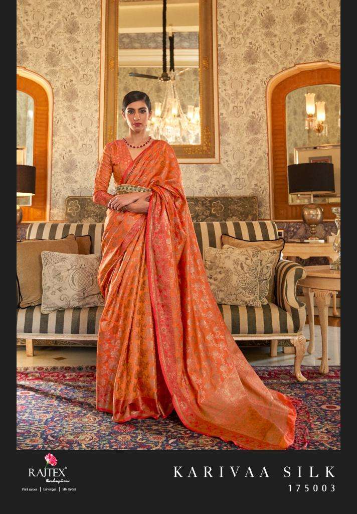 Rajtex Karivaa Silk Tussar Silk Weaving Sarees Collection 05