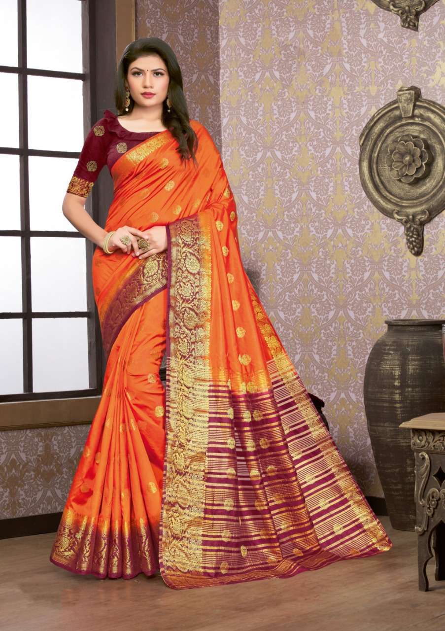 SAANVI SILK PARTY WEAR SAREE COLLECTION 5