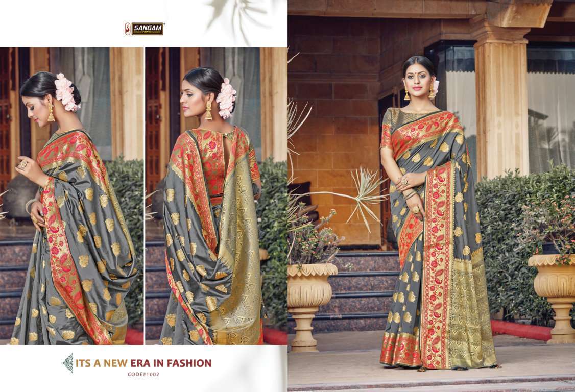 Sangam Prints Tanvika Silk Traditional Sarees Collection 05