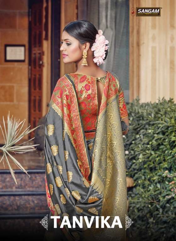 SANGAM PRINTS TANVIKA SILK TRADITIONAL SAREES COLLECTION