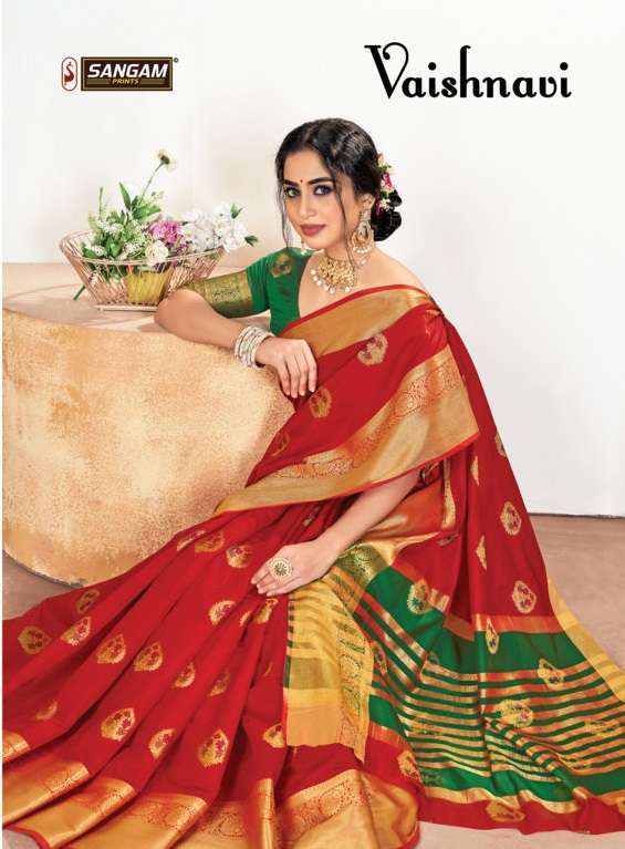 sangam prints Vaishanavi Silk traditional Sarees Collection