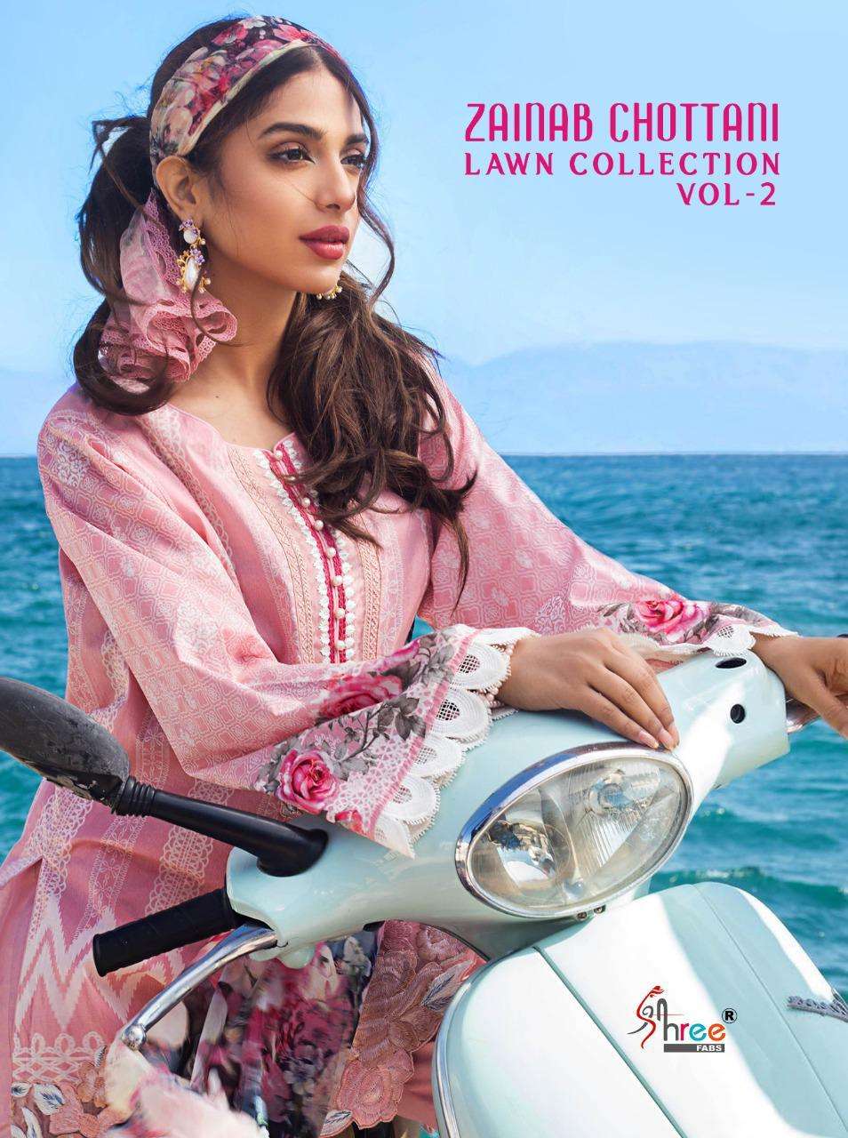 Shree Fab Zainab Chottani Lawn Collection Vol 2 Pure Lawn Co...