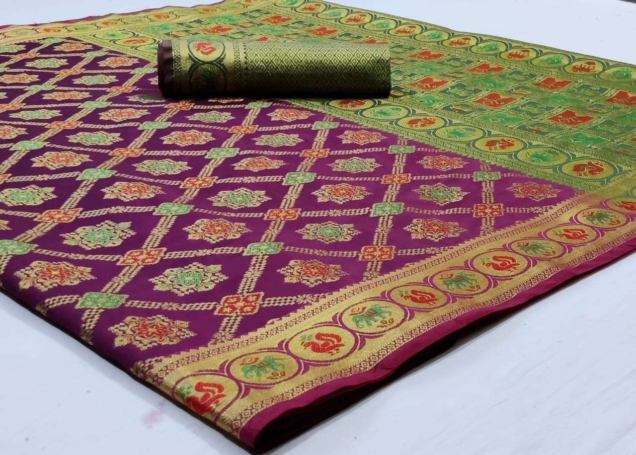 Silk Saree Vol 8 Pure Soft Banarasi Silk Patola Print With W...