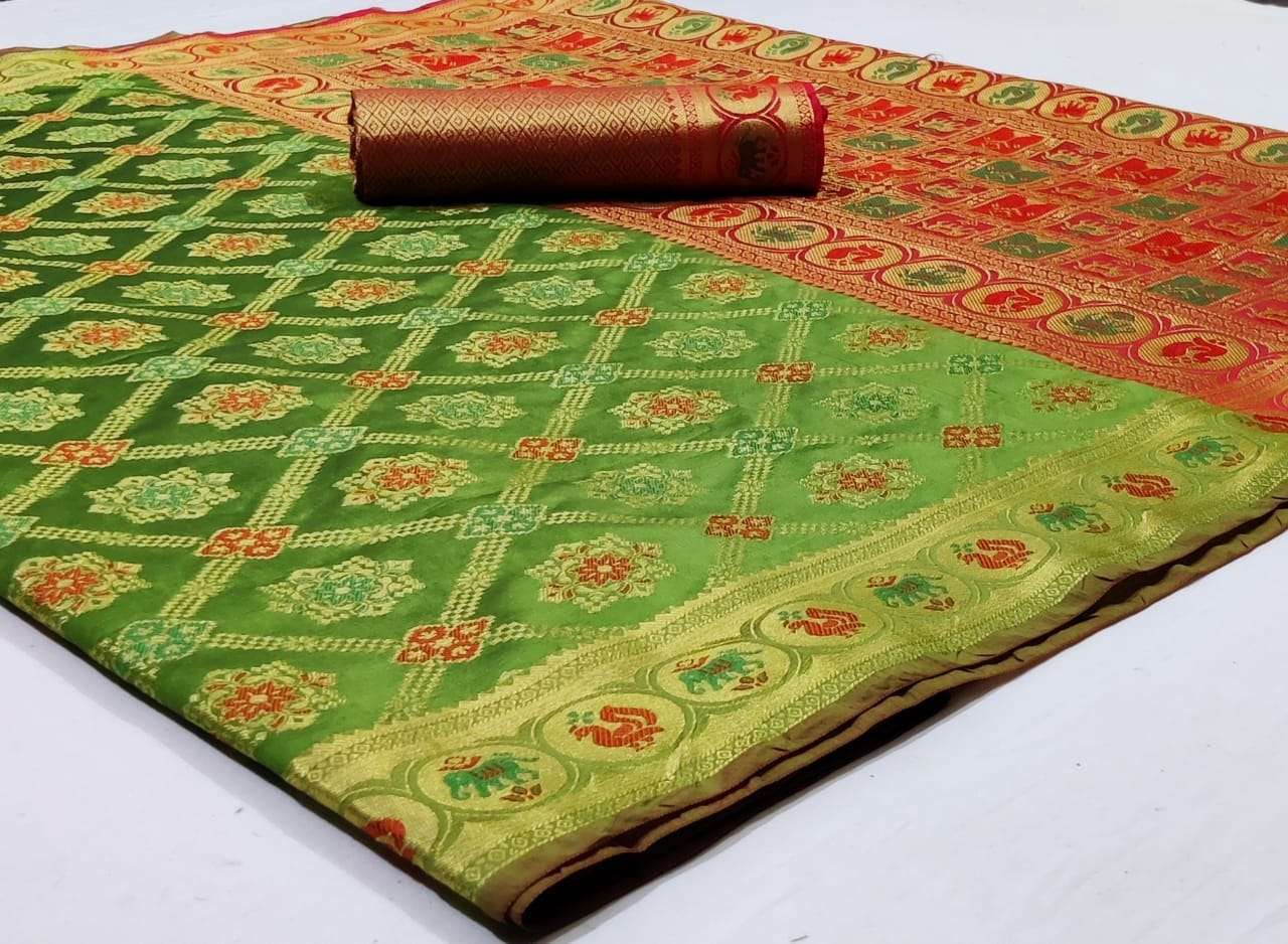 Silk Saree Vol 8 Pure Soft Banarasi Silk Patola Print With W...
