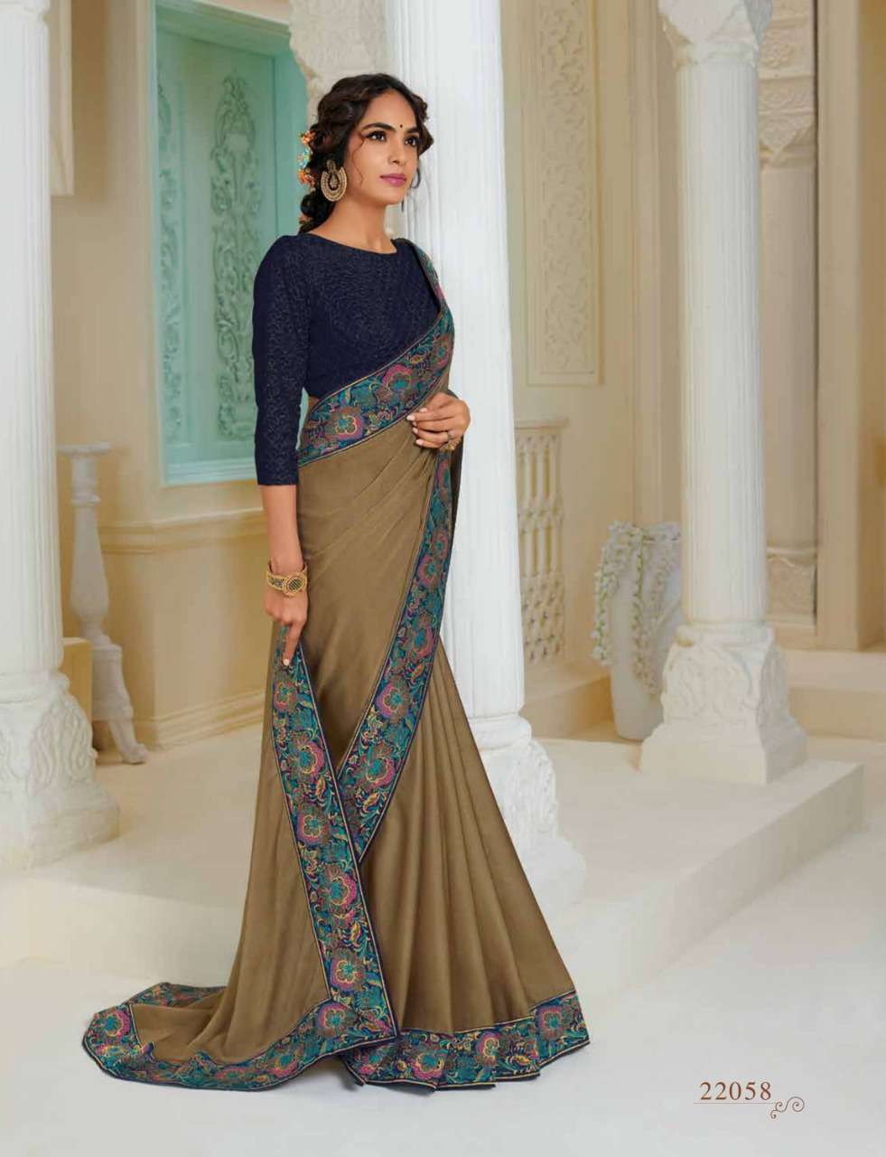 Subhash Manjri Fancy Designer Party Wear Sarees Collection 0...