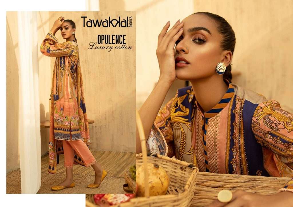 Tawakkal Opulence Luxury Cotton Vol 3 Cotton Printed Dress M...