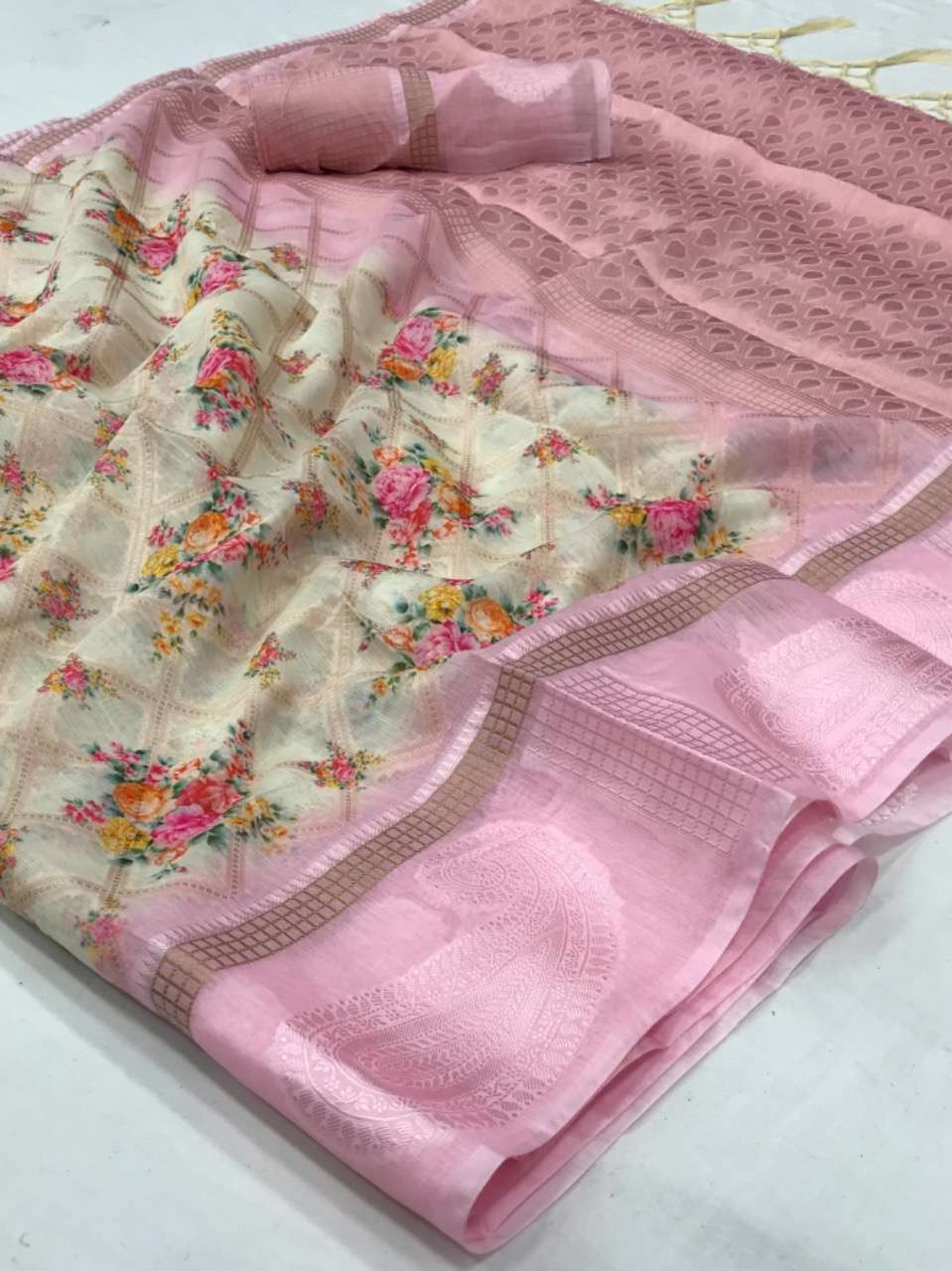 AISHA SILK SOFT COTTON WITH DIGITAL PRINT SAREE COLLECTION 0...