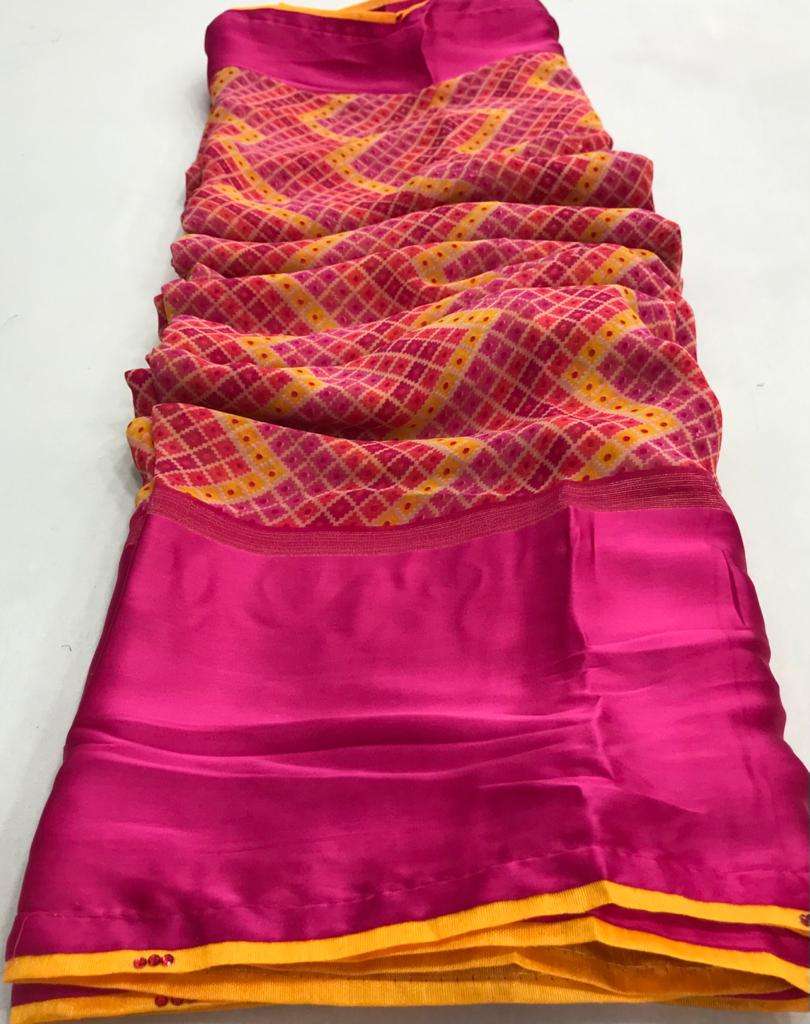 AKIRA GEORGETTE WITH SATTIN PATTA REGULAR WEAR SAREE 07