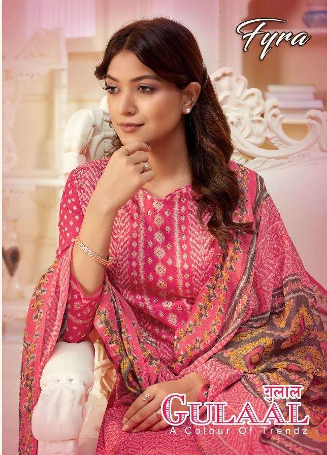 ALOK SUITS FYRA GULAAL PURE CAMBRIC COTTON DIGITAL PRINT WIT...