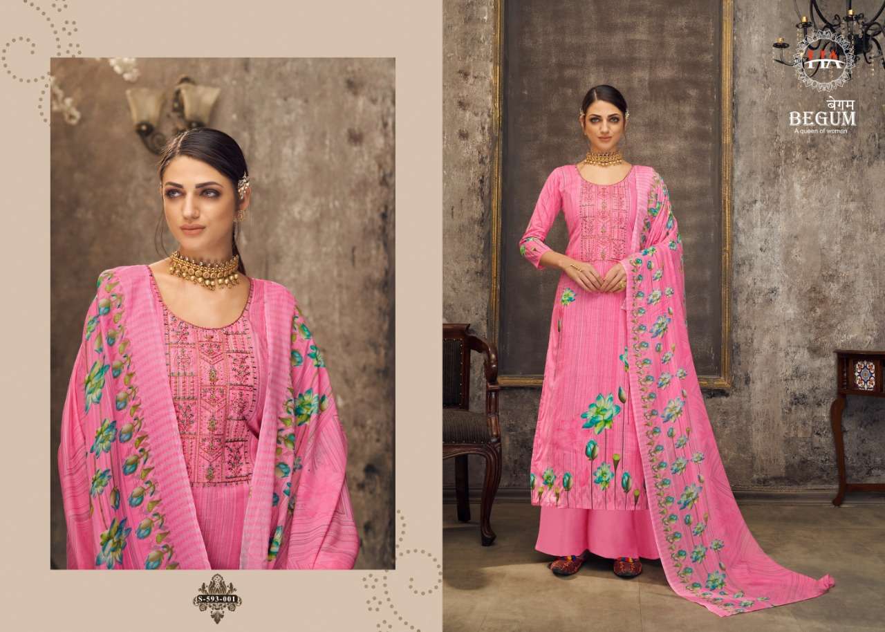 Alok Suits Harshit Begum Cotton Digital Print With Fancy Emb...