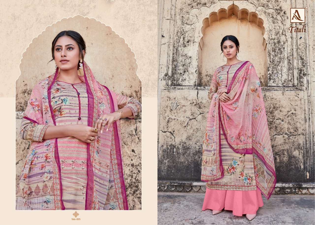 Alok Suits Titali Pure Jam Satin Digital Print With Swarovsk...