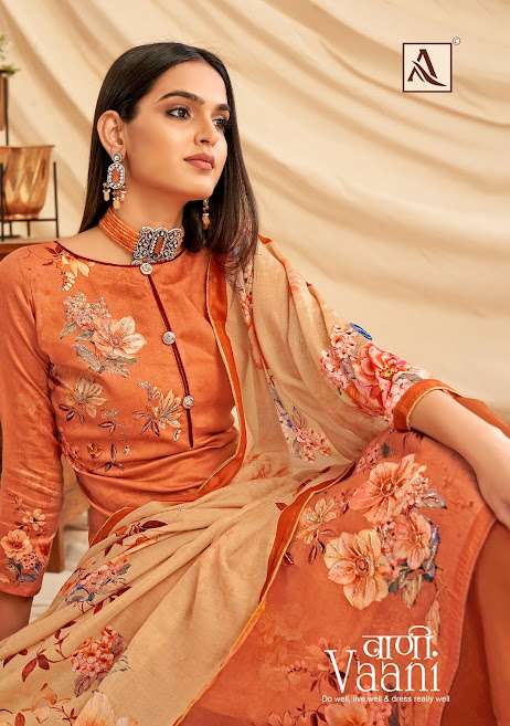 Alok Suits Vaani Jam Cotton Digital Print with Jari Coding W...