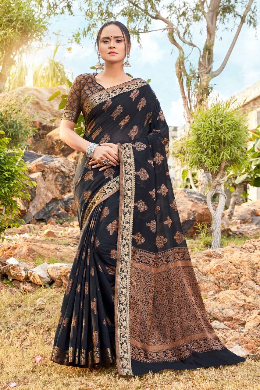 Amora Silk Designer Soft Cotton Weaving Sarees Collection  0...