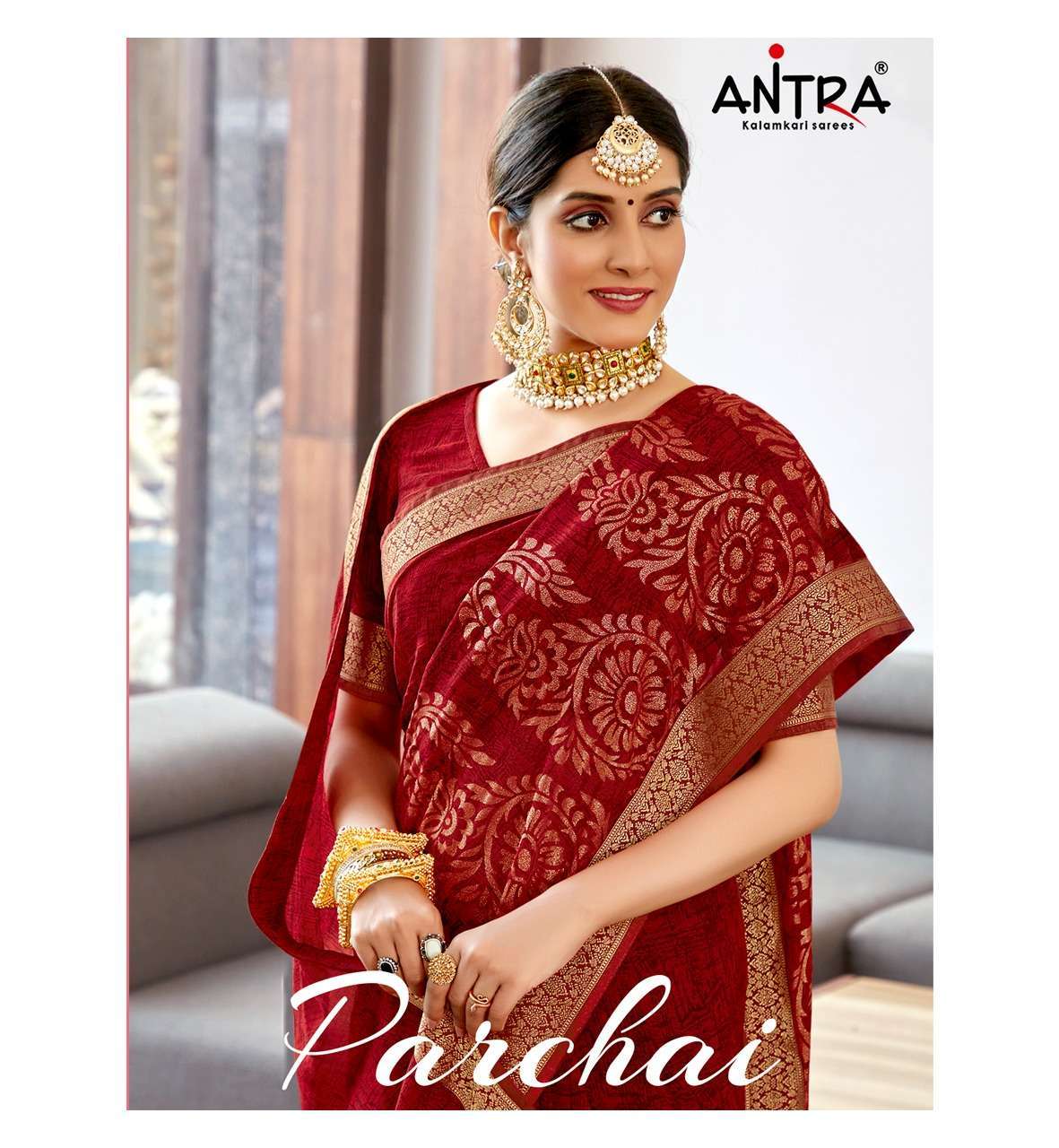 Antra parchai Georgette with Foil Print Sarees Collection