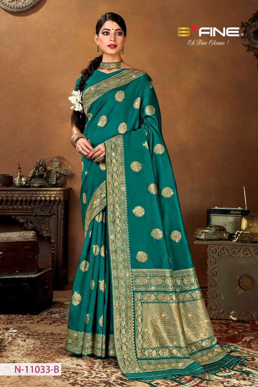 B Fine Aakruti Soft Silk Designer Traditional Sarees Collect...