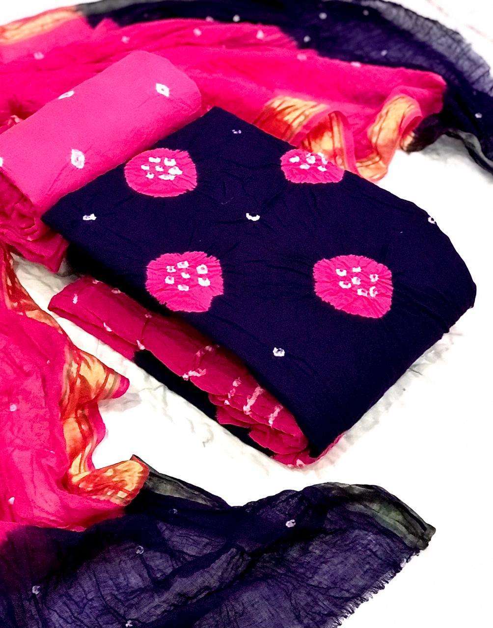 Bandhani Suits Vol 10 Cotton With Hand Bandhej Dress Materia...