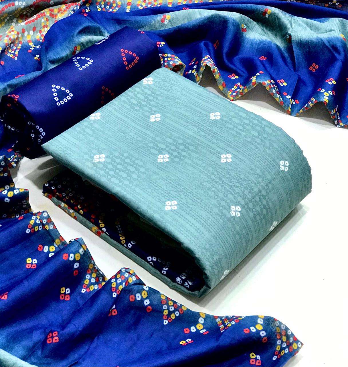 Bandhej Patiala Vol 3 Cotton With Bandhani Printed Dress Mat...
