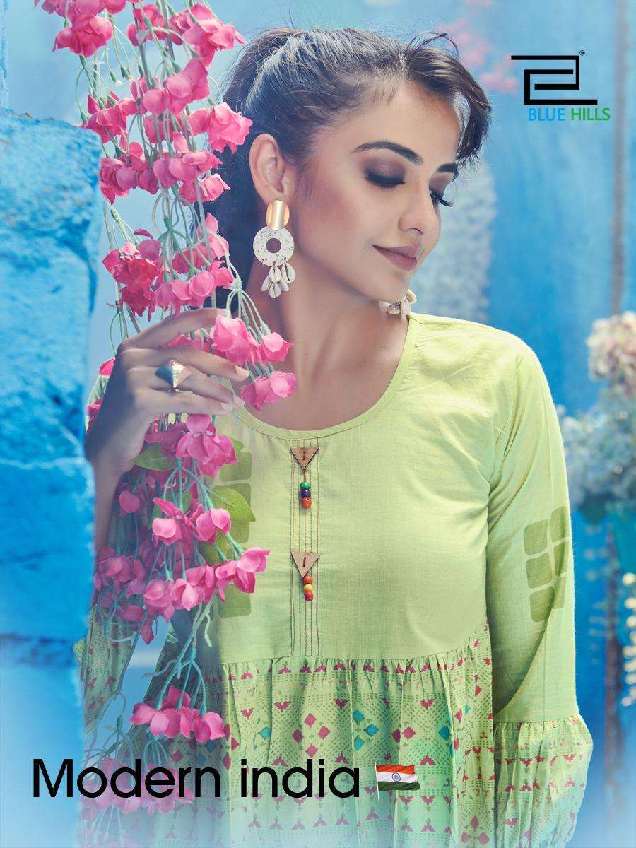 Blue hills Modern India Vol 1 Cotton Short Tops Collection 