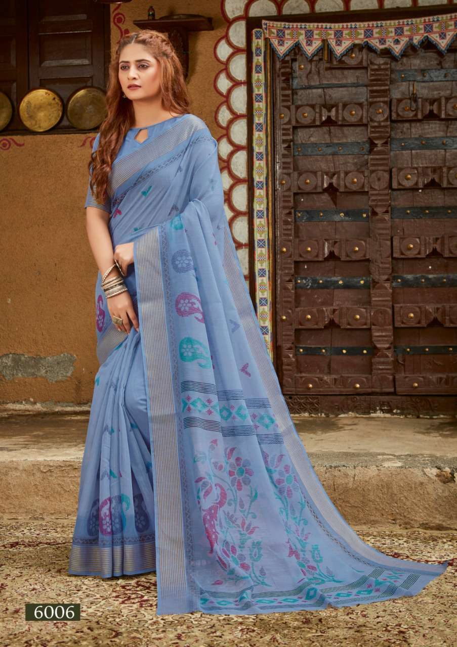 GRACEFUL COTTON WITH PARTY WEAR SAREE COLLECTION 06