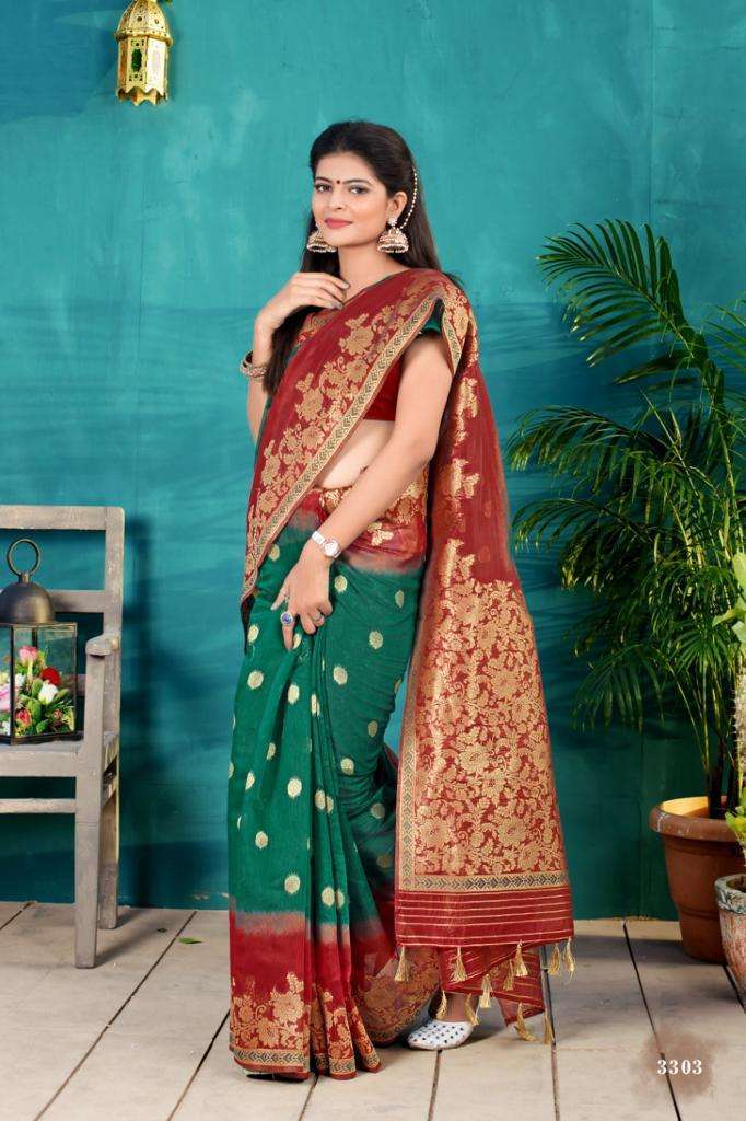 H Raj Kanoji Vol 2 Linen Cotton Weaving Sarees Collection  0...