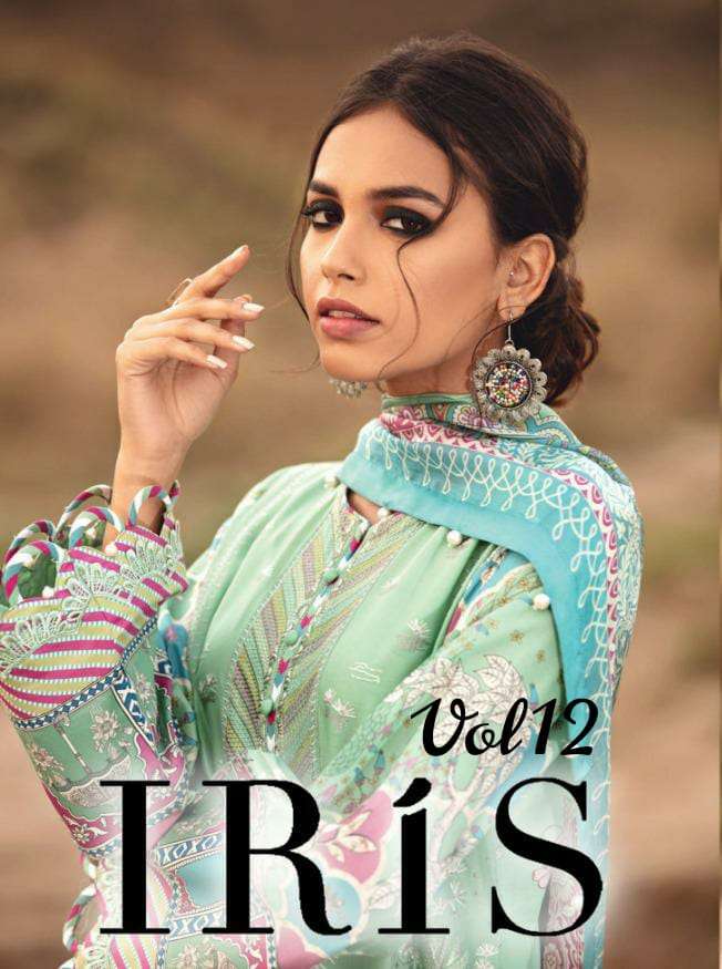 Iris Vol 12 Cotton Karachi printed Pakistani Dress Material ...