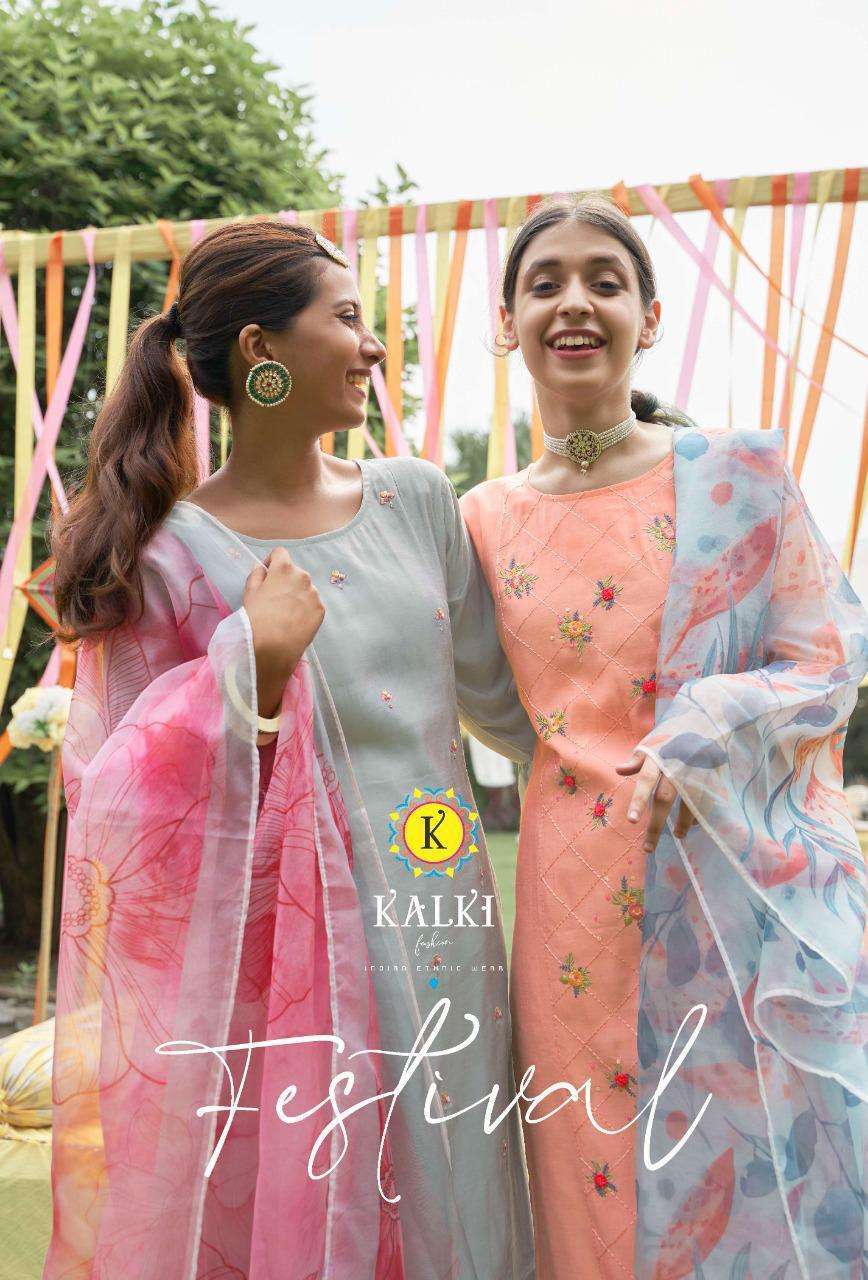 Kalki Fashion Festival Viscose silk With Fancy Khatli Hand w...
