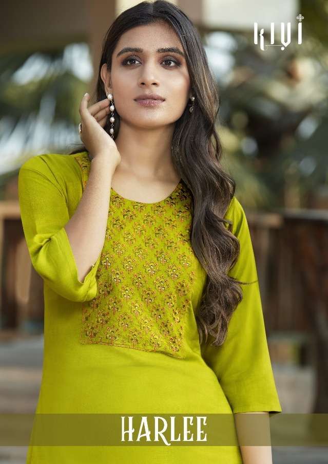 Kessi Fabrics Kalaroop kajree Harlee Rayon With Embroidery S...