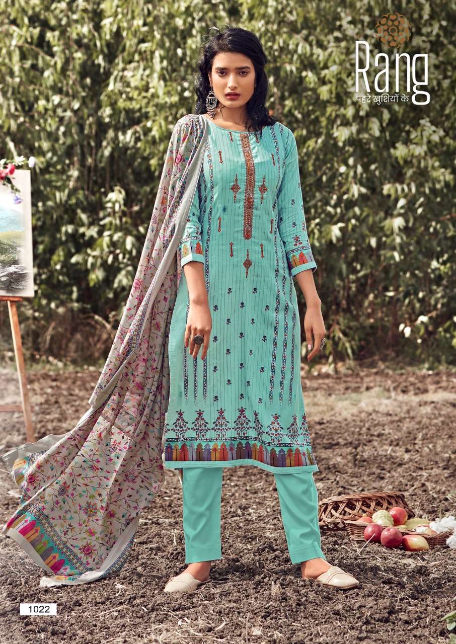Kessi fabrics Rang Kalakari Jam Silk Print With Work Dress M...