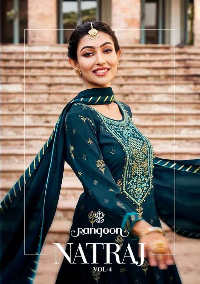 Kessi fabrics Rangoon Natraj Vol 4 Heavy rayon print With Em...