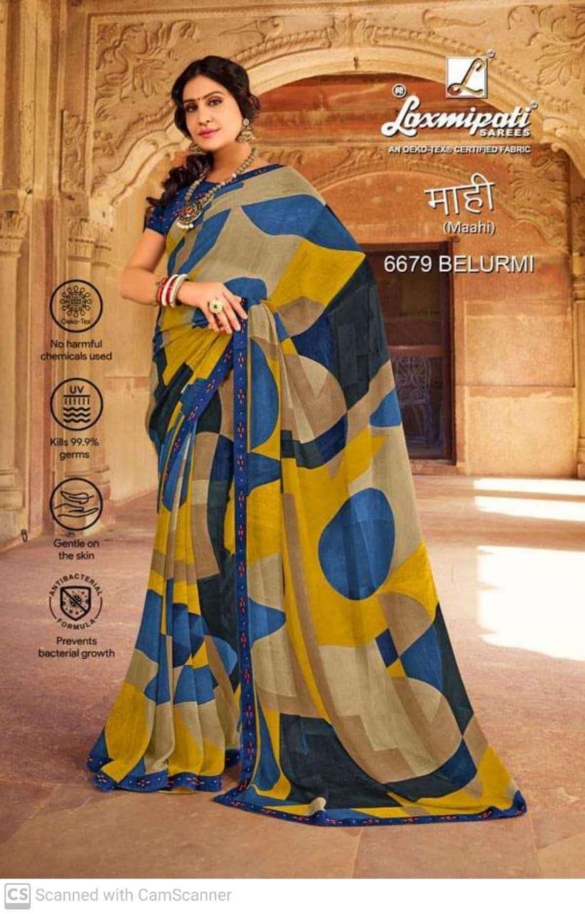 laxmipati mahi fancy saree collection  6679