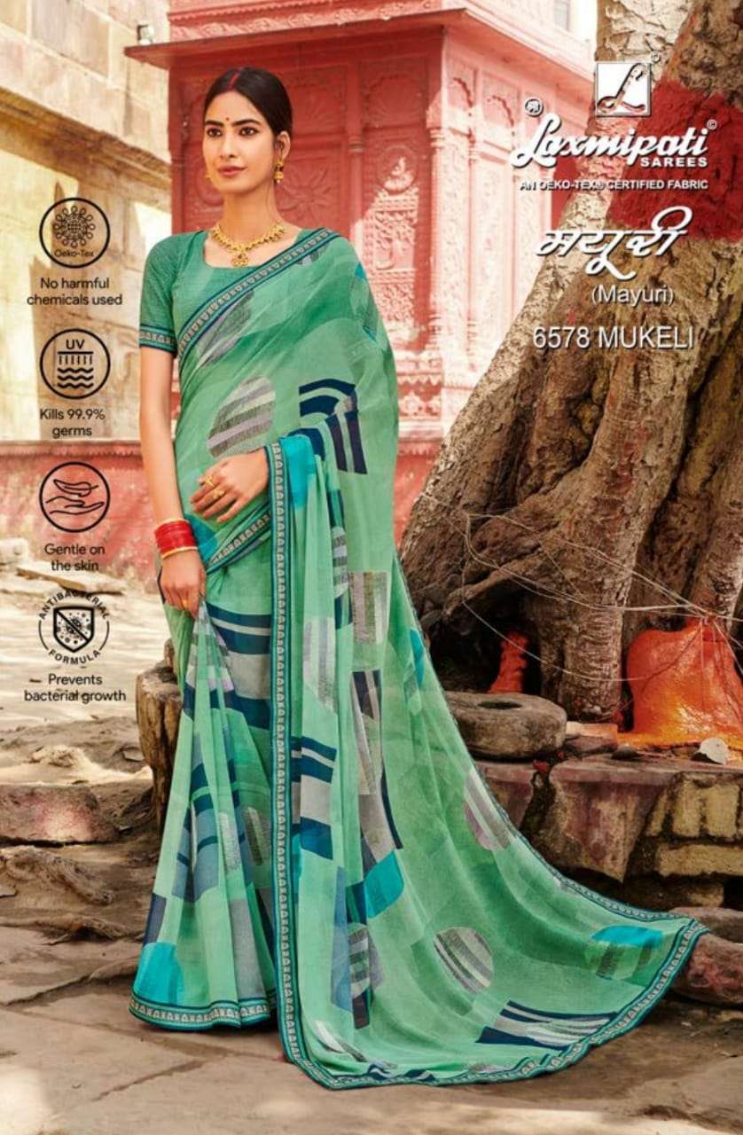 Laxmipati Mayuri Fancy Printed Sarees Collection  6578