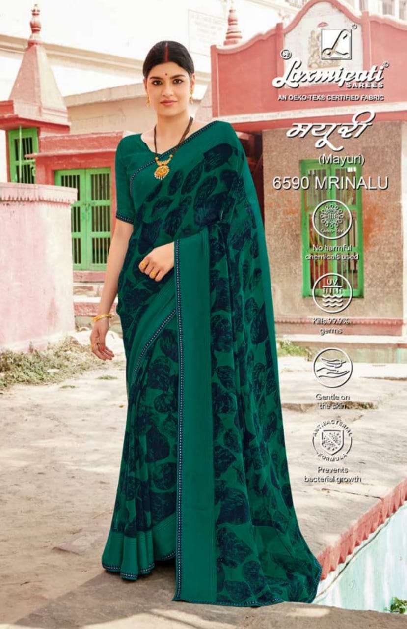 Laxmipati Mayuri Fancy Printed Sarees Collection  6590